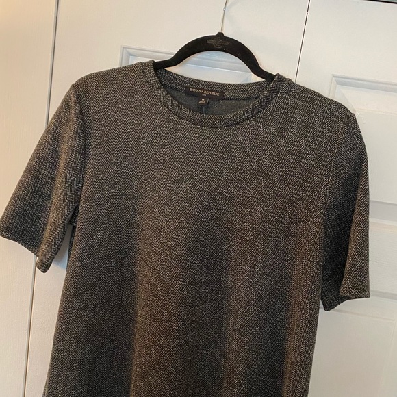 NWT Banana Republic Grey Tweed Shift Dress - Picture 4 of 7